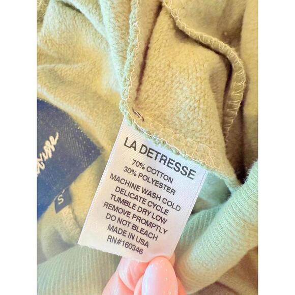 La Detresse “The King Sweatpant”Jogger with Drawstring and Ribbed Cuffs NEW - Picture 11 of 11